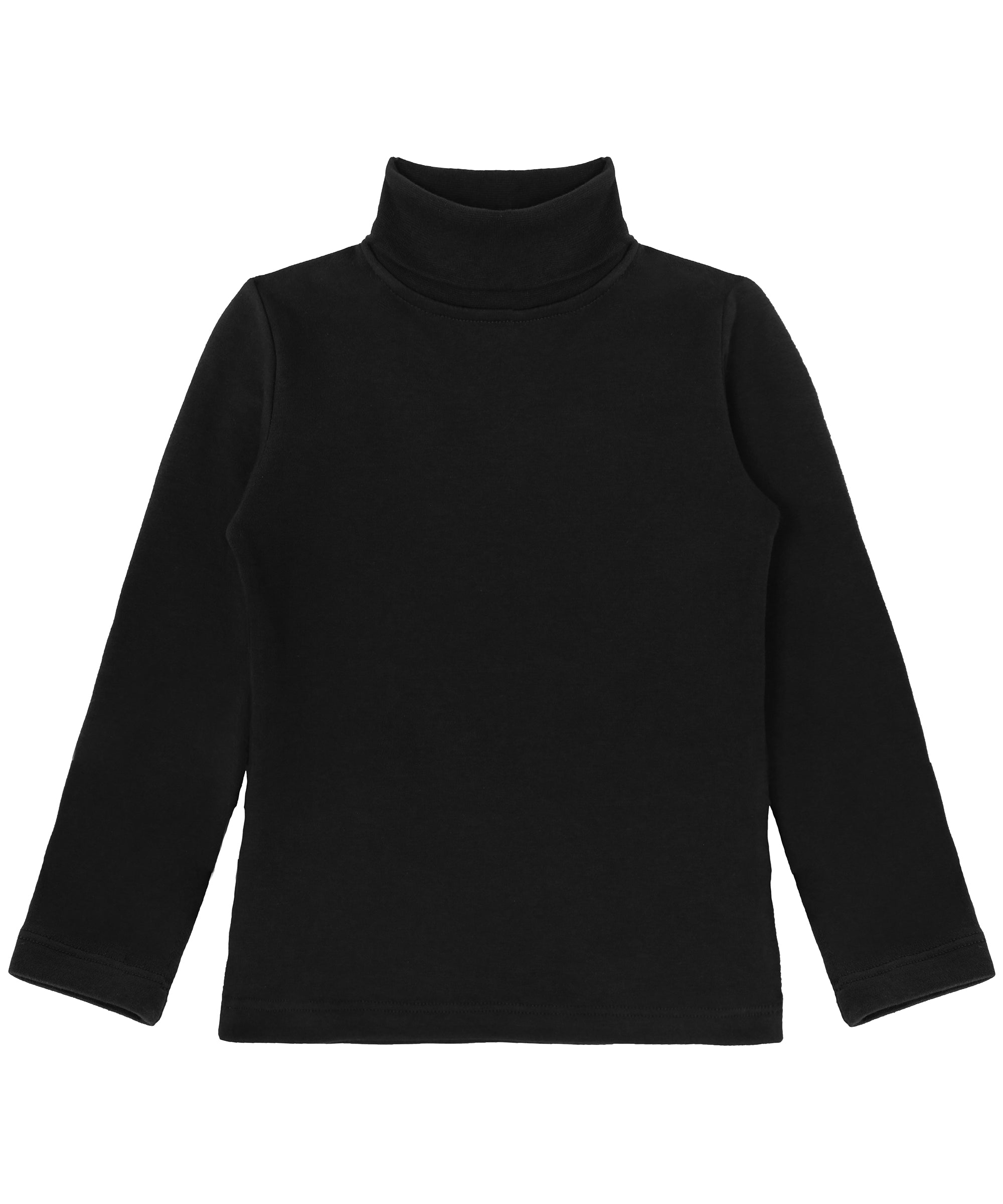 Girls cotton basic solid turtleneck t-shirt; best for baby girl clothes & christmas gift ideas