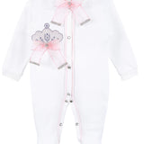 Jeweled Crown Layette Gift Set for Baby Girls: 3 Pieces LILAX