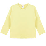 Girls' Basic Crewneck Long Sleeve Cotton T-Shirt / Toddler LILAX