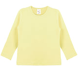 Girls' Basic Crewneck Long Sleeve Cotton T-Shirt / Toddler LILAX