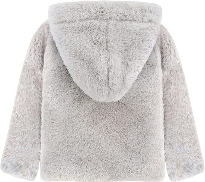 Cozy Girls' Hooded Jacket Faux Fur Winter Coat LILAX