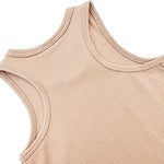 Girls' Soft Solid Cotton Blend Racerback Tank Top / 11-12 Years LILAX