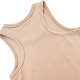 Girls' Soft Solid Cotton Blend Racerback Tank Top / 11-12 Years LILAX