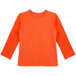 Girls' Basic Crewneck Long Sleeve Cotton T-Shirt / Toddler LILAX