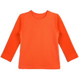 Girls' Basic Crewneck Long Sleeve Cotton T-Shirt / Toddler LILAX