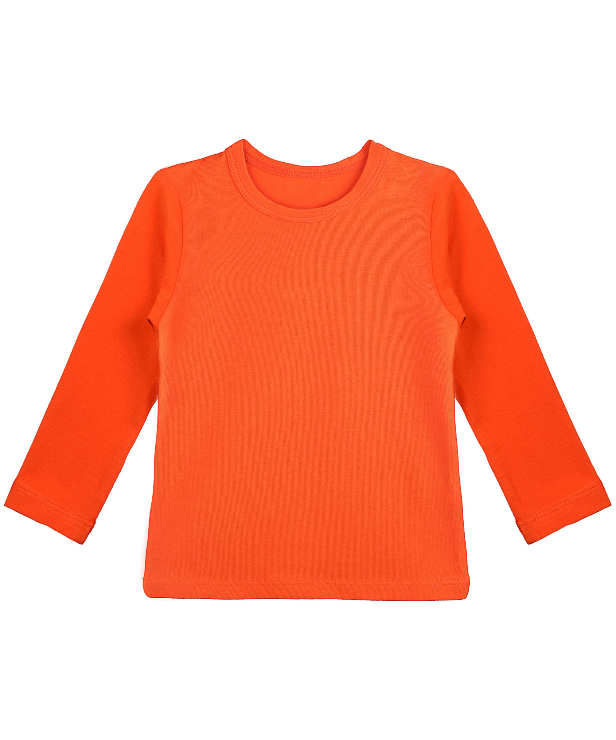 Girls cotton basic solid crewneck t-shirt; best for baby girl clothes & christmas gift ideas