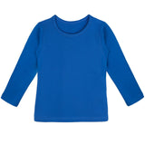 Girls' Basic Crewneck Long Sleeve Cotton T-Shirt / 8 to 10 Years LILAX