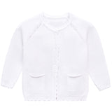 Lilax Baby Girls' and Toddler Long Sleeve Knit Cardigan with Pocket