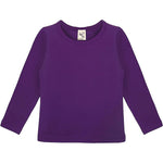 Girls' Basic Crewneck Long Sleeve Cotton T-Shirt / 11-12 Years LILAX