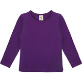 Girls' Basic Crewneck Long Sleeve Cotton T-Shirt / 11-12 Years LILAX