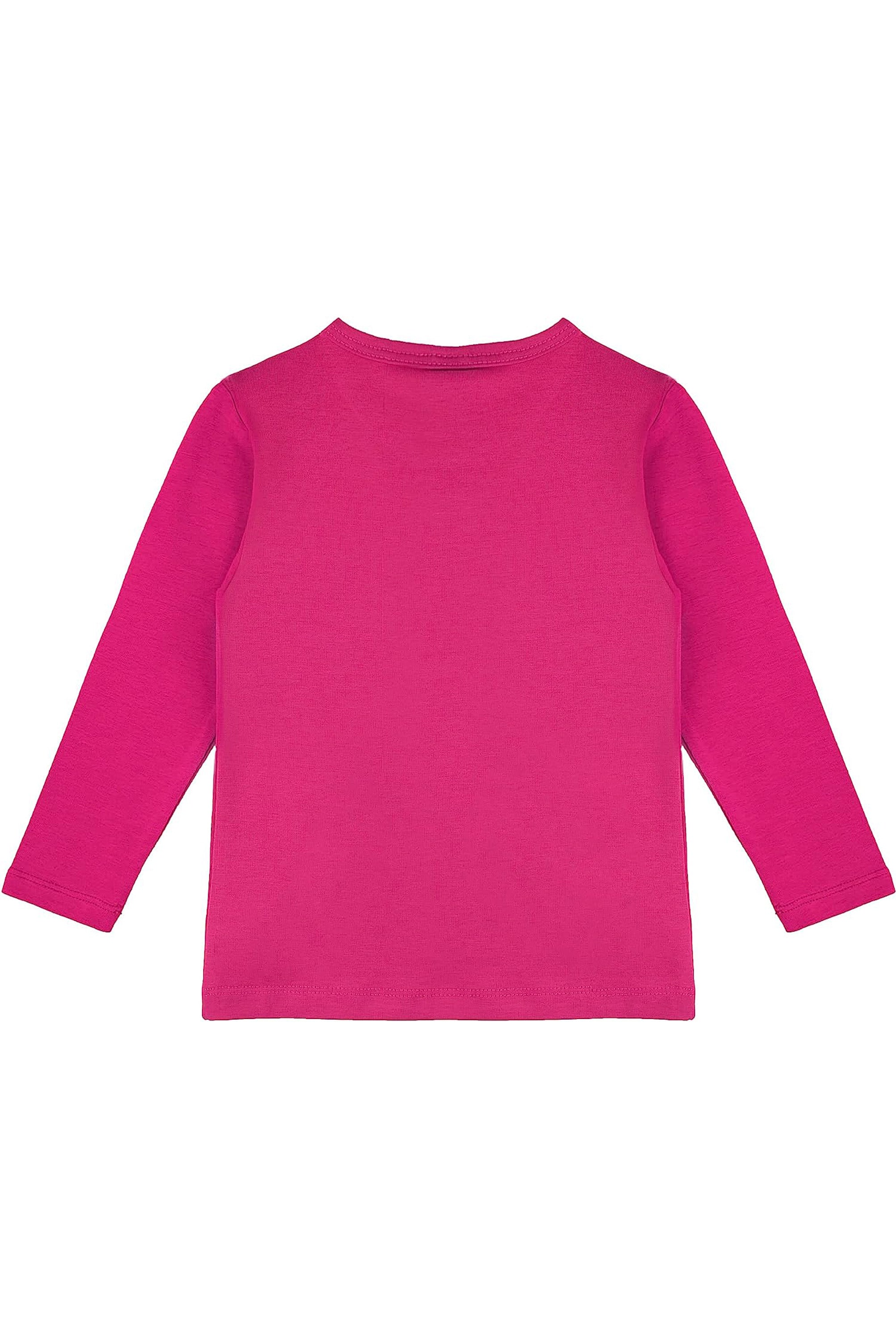 Girls' Basic Crewneck Long Sleeve Cotton T-Shirt / 11-12 Years LILAX