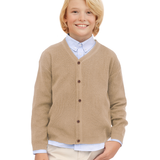 Boys Classic Knit V-Neck Cardigan Sweater