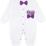 Gift Set for Newborn Baby Girl with Crown Jewels Layette - 3 Piece Ensemble LILAX