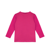 Toddler Cotton Long Sleeve Basic Crewneck T-Shirt