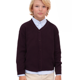 Boys Classic Knit V-Neck Cardigan Sweater