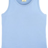 Girls cotton basic solid racerbank tanktop; best for baby girl clothes & christmas gift ideas