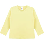 Girls' Basic Crewneck Long Sleeve Cotton T-Shirt / 11-12 Years LILAX