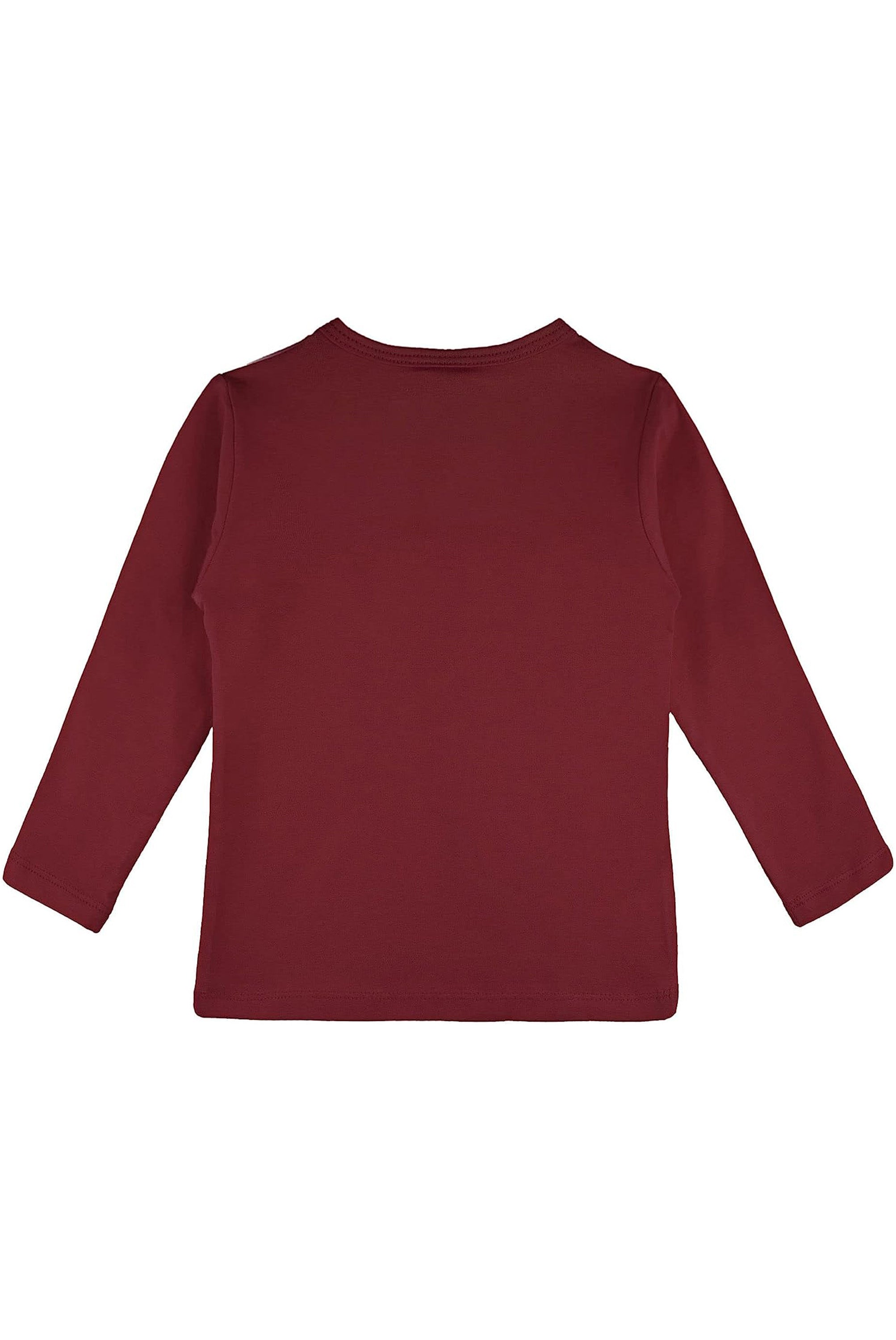 Girls' Basic Crewneck Long Sleeve Cotton T-Shirt / 11-12 Years LILAX