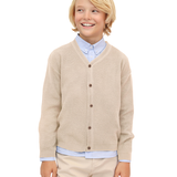 Boys Classic Knit V-Neck Cardigan Sweater