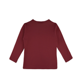 Toddler Cotton Long Sleeve Basic Crewneck T-Shirt