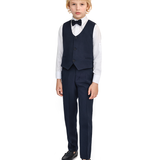 Boys 4-Piece Slim Fit Suit Set