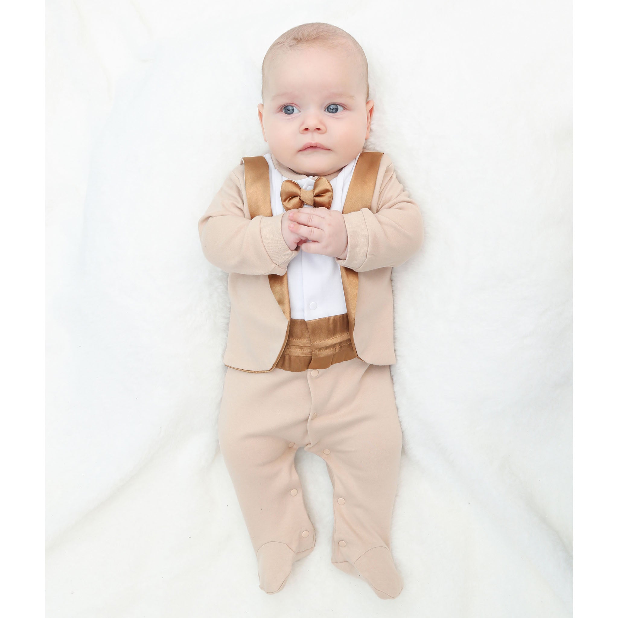 Baby boy tuxedo suit; perfect for baby girl clothes & christmas gift ideas 