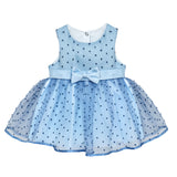 Baby Girls' Lace Dot Tulle Dress Pageant Sleeveless Party Wedding Outfit 3 Piece