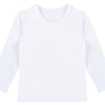 Girls' Basic Crewneck Long Sleeve Cotton T-Shirt  / 5 to 7 Years lilax