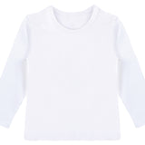 Girls' Basic Crewneck Long Sleeve Cotton T-Shirt  / 5 to 7 Years lilax