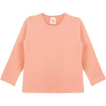 Girls' Basic Crewneck Long Sleeve Cotton T-Shirt / 11-12 Years LILAX