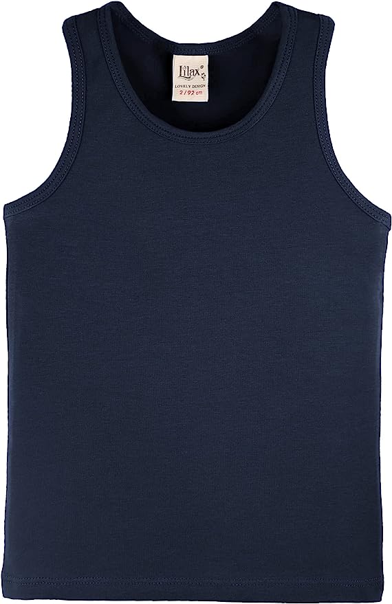 Lilax Girls' Athletic Racerback Tank Top and Comfy Solid Dance Short Set lilax