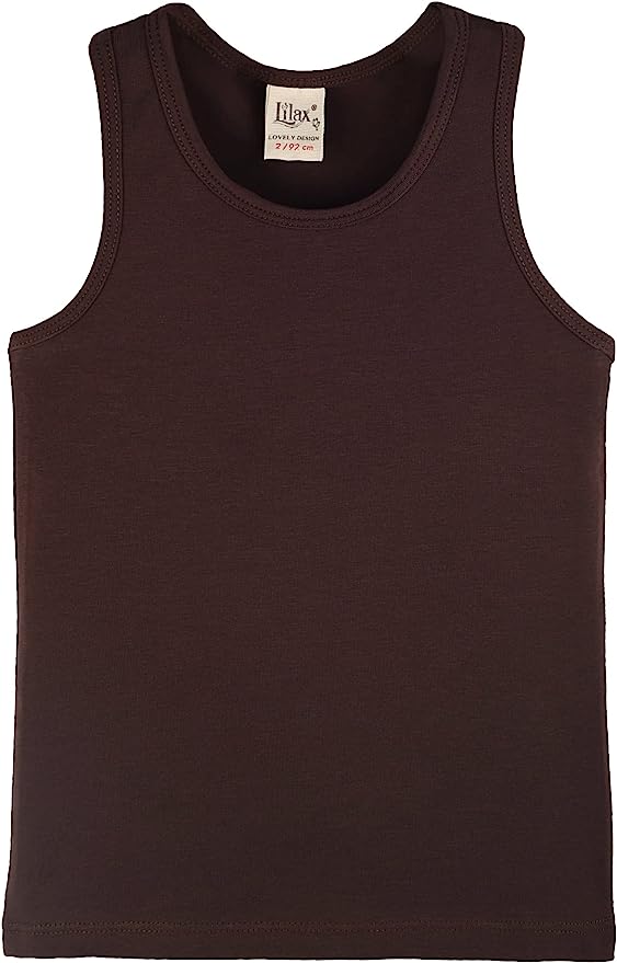 Lilax Girls' Athletic Racerback Tank Top and Comfy Solid Dance Short Set lilax