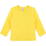 Girls' Basic Crewneck Long Sleeve Cotton T-Shirt / 11-12 Years LILAX