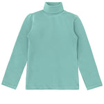 Baby girls cotton solid basic turtleneck t-shirt and leggings set; perfect for baby girl clothes & christmas gift ideas