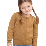 Lilax Girls Cardigan Long Sleeve Soft Knit Sweater