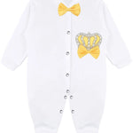 Gift Set for Newborn Baby Girl with Crown Jewels Layette - 3 Piece Ensemble LILAX