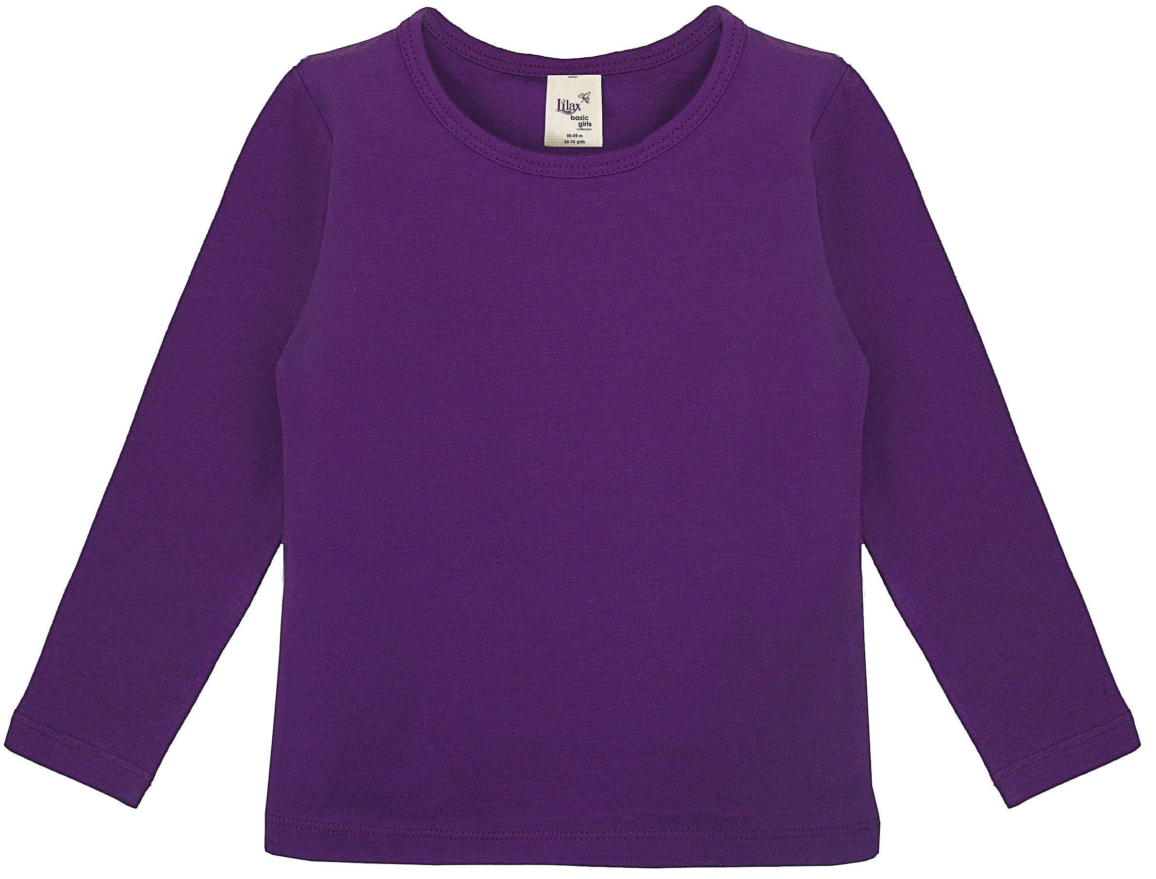 Girls cotton basic solid crewneck t-shirt; best for baby girl clothes & christmas gift ideas