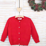 Girls' Classic Knit Cardigan Long Sleeve Button Closure Sweater 2 Years to 12 Years LILAX