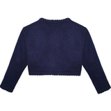 Little Girls' Bolero Shrug Long Sleeve One Button Knit