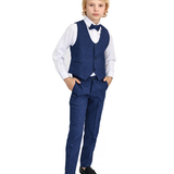 Boys 4-Piece Slim Fit Suit Set