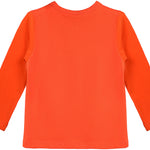 Girls' Basic Crewneck Long Sleeve Cotton T-Shirt  / 5 to 7 Years lilax