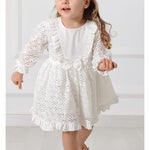 Girls Lacy Party Dress Boho Flower Girl Outfit LILAX