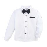 Boys cotton suit with shirt, pants and suspender set; perfect for baby boy clothes & christmas gift ideas  