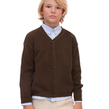 Boys Classic Knit V-Neck Cardigan Sweater