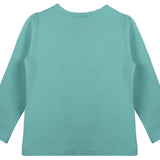 Girls' Basic Crewneck Long Sleeve Cotton T-Shirt  / 5 to 7 Years lilax