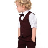 Toddler 4-Piece Textured Formal Suit Set