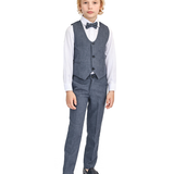 Boys 4-Piece Slim Fit Suit Set