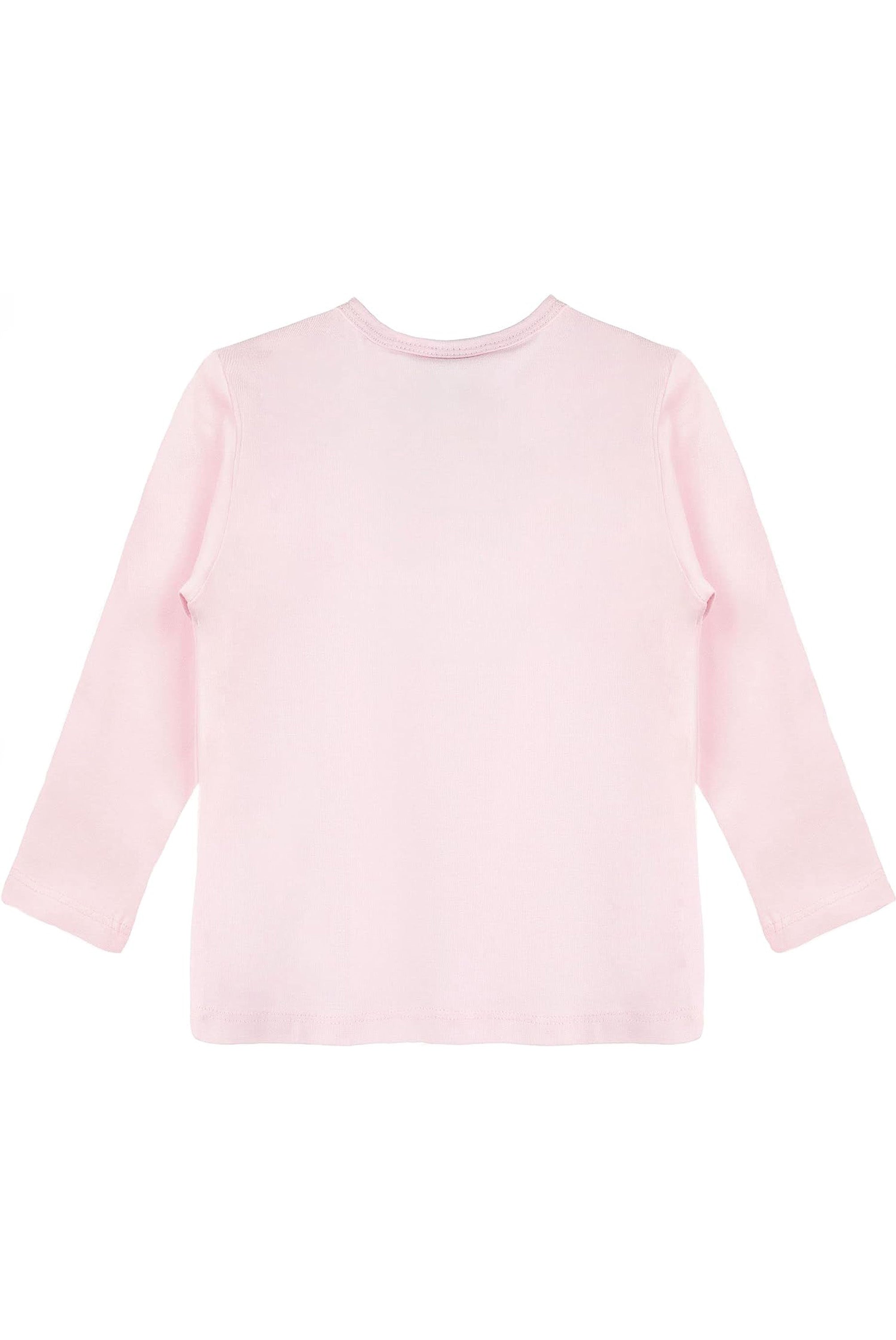 Girls' Basic Crewneck Long Sleeve Cotton T-Shirt / 11-12 Years LILAX