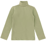 Baby girls cotton solid basic turtleneck t-shirt and leggings set; perfect for baby girl clothes & christmas gift ideas