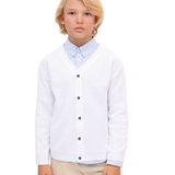 Boys Classic Knit V-Neck Cardigan Sweater